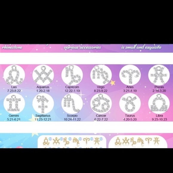 ♈️ ARIES zodiac sign & constellation stainless steel cz double layer necklace - Picture 10 of 14